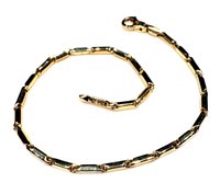 Bracelet Chimento Bamboo in Yellow Gold BAMBU QUADRO OV